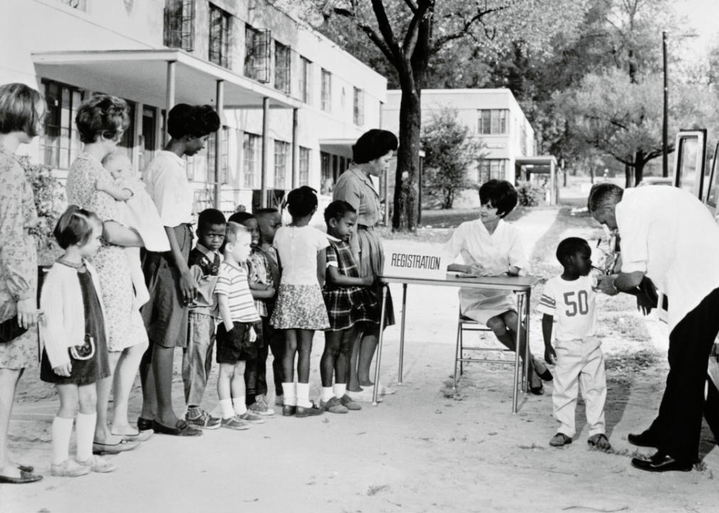 1980: All 50 states have laws requiring vaccines for children to attend public schools